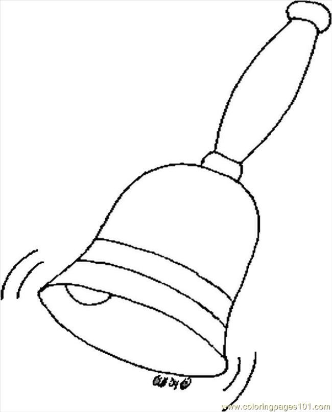 Search Results » Bell Coloring Page