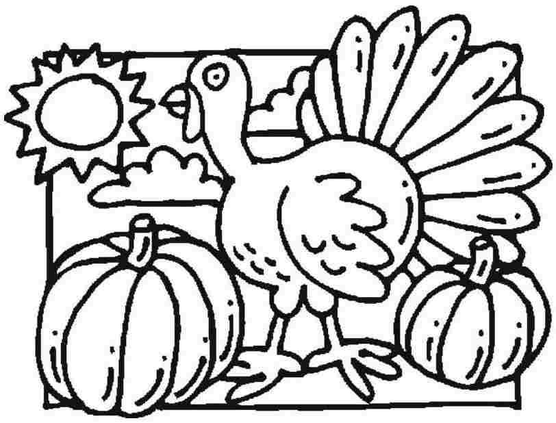Free Thanksgiving Turkey Coloring Pages For Preschool #
