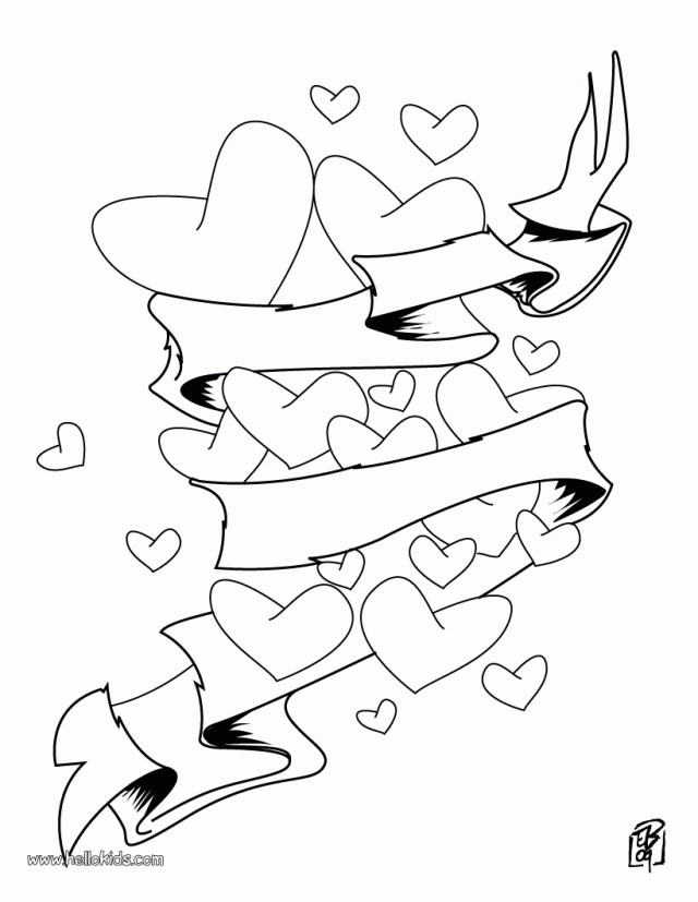 Hearts Coloring Page Source 5o8 Love Heart Coloring Pages 183953 
