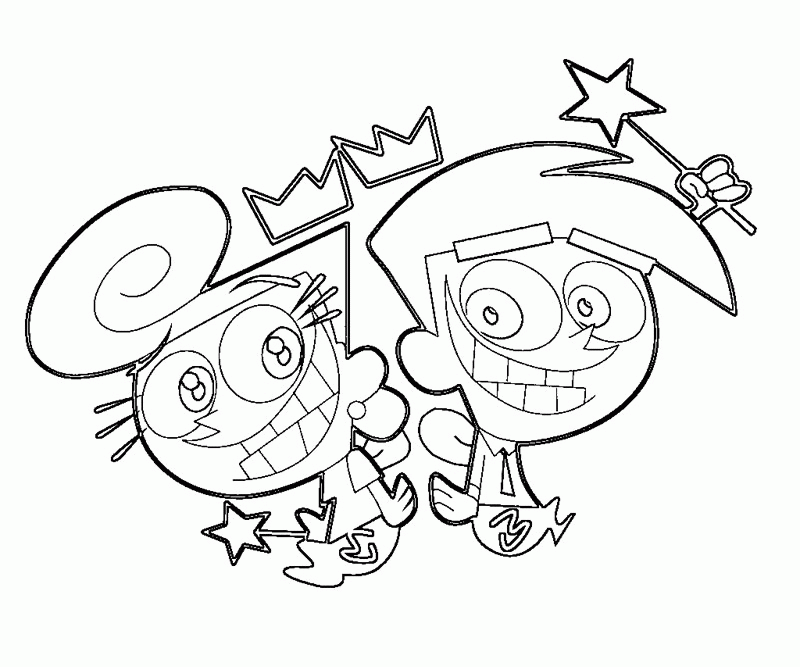 Comics Fairly Oddparents Coloring Pages Printable - Kids Colouring 