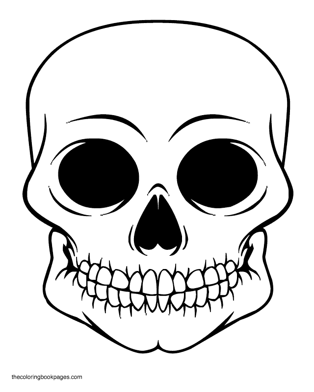 skull 2 Colouring Pages (page 2)
