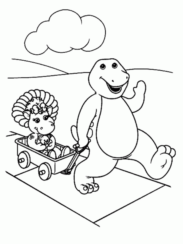 Barney With Friends Coloring Page Free Coloring Page For Kids ...