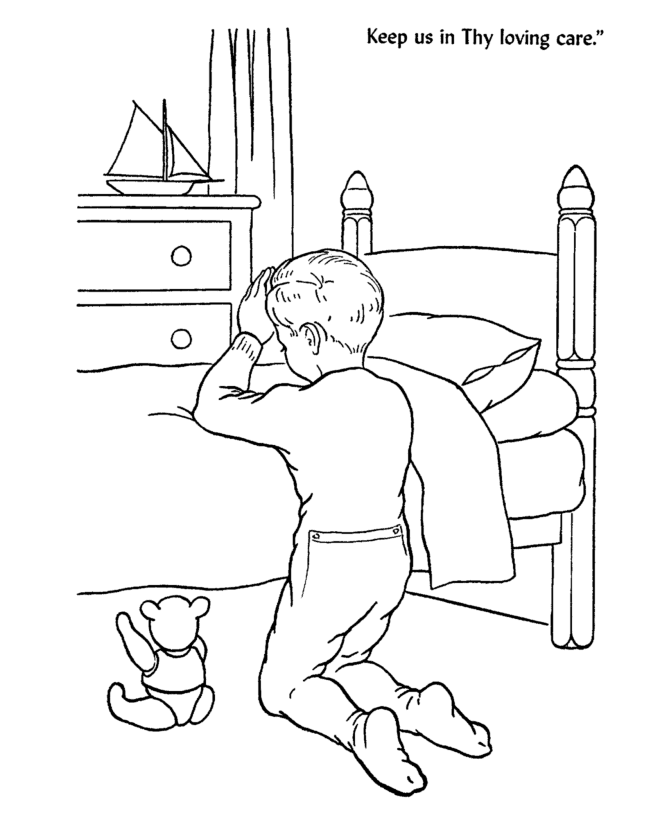 Bible Lesson Coloring Page Sheets – Children at Bedtime Bible 