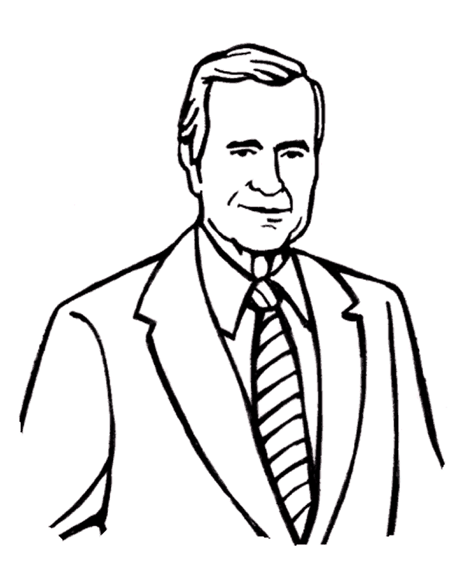 coloring-page-of-president-george-bush-printable-coloring-coloring-home