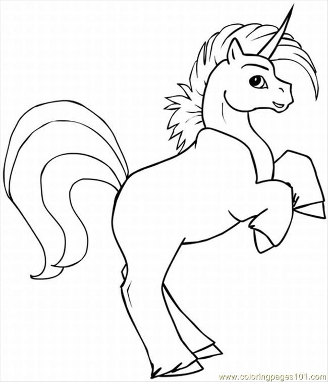 Free Printable Coloring Page Unicorn Coloring Pages Peoples 