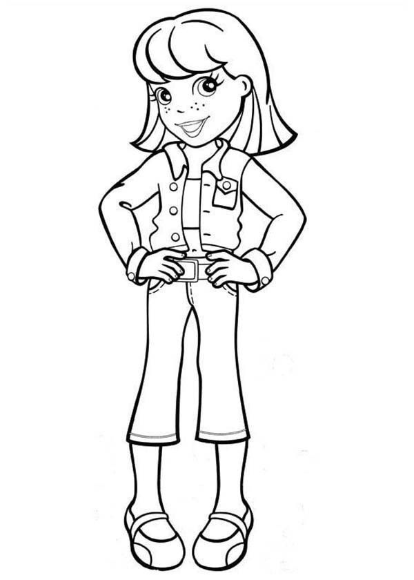 Lea Take a Picture in Polly Pocket Coloring Pages | Bulk Color