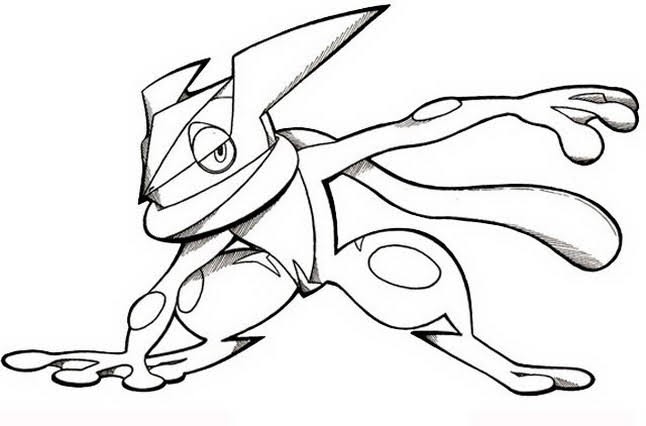 Greninja Coloring Pages Coloring Home