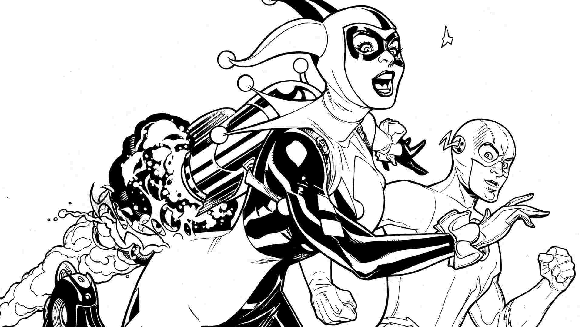 Harley quinn colouring pages suicide squad – Domenoblog.info
