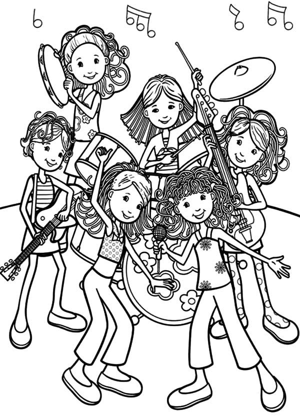 Awesome Groovy Girls Band Coloring Pages - Free & Printable ...