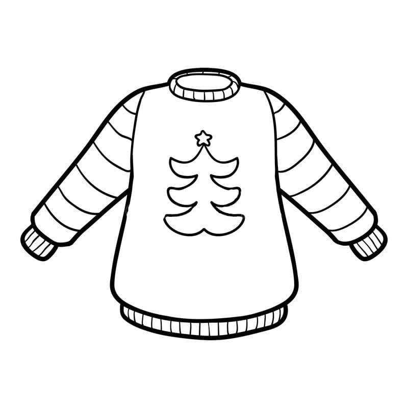 Christmas Sweaters Coloring Pages | 70 Pictures Free Printable