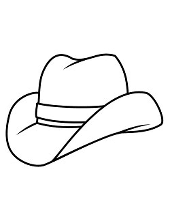 Cowboy Hat Coloring Page - Get Coloring Pages