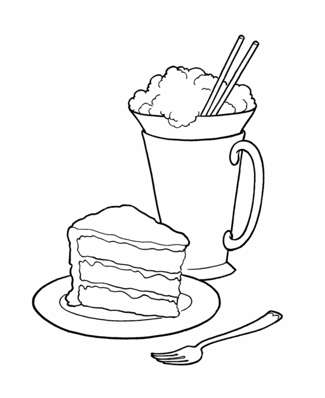 Dessert Coloring Pages - Best Coloring Pages For Kids | Ice cream coloring  pages, Food coloring pages, Coloring pages for kids