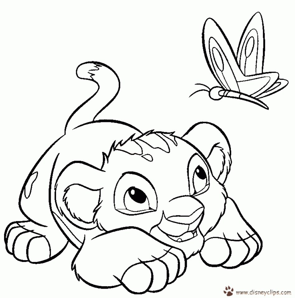 Get This Lion Cub Coloring Pages for Kids 455521 !