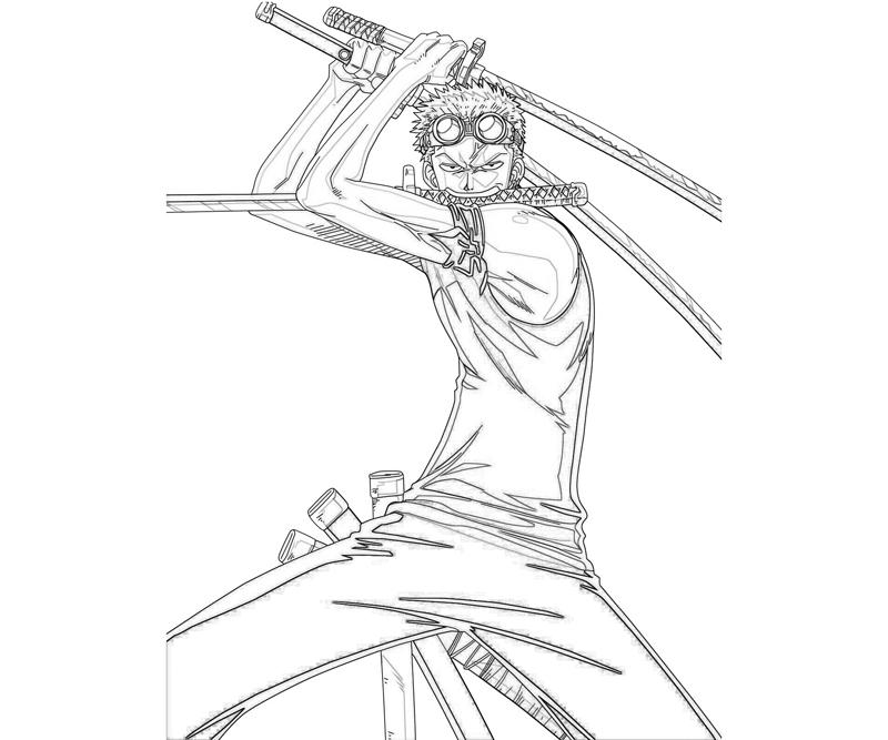 Zoro Coloring Pages - Coloring Home