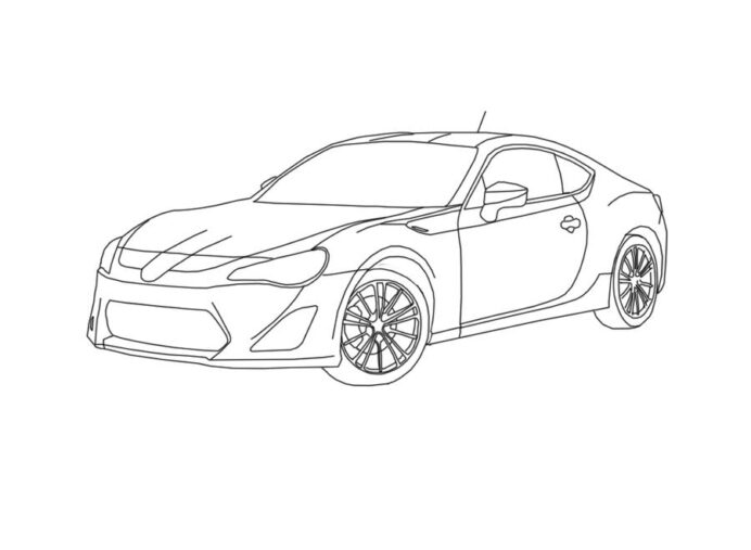 Subaru Brz Coloring Pages Coloring Pages