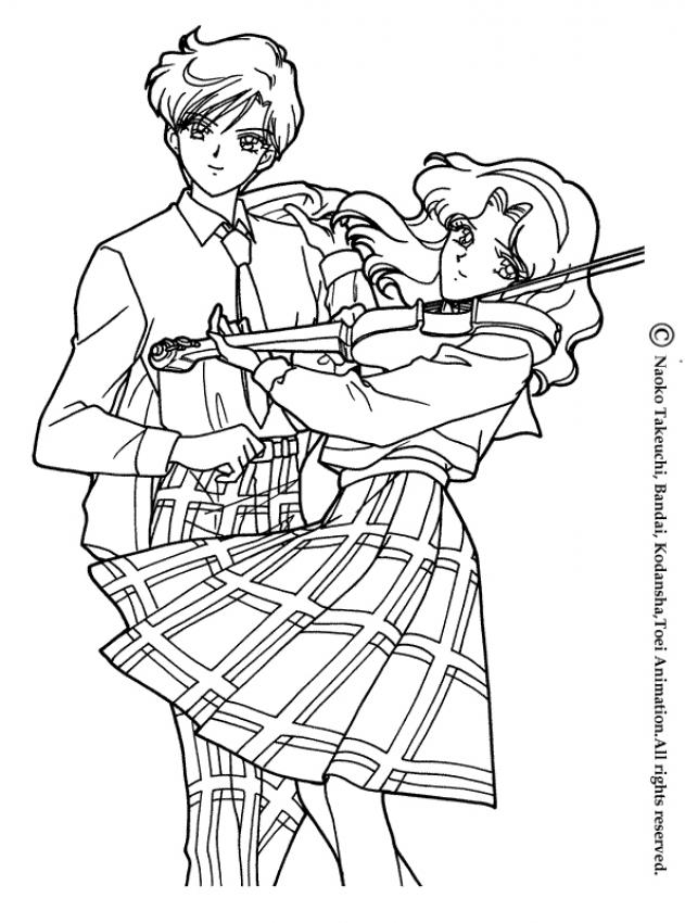 sailor neptune sailor moon coloring pages - Clip Art Library