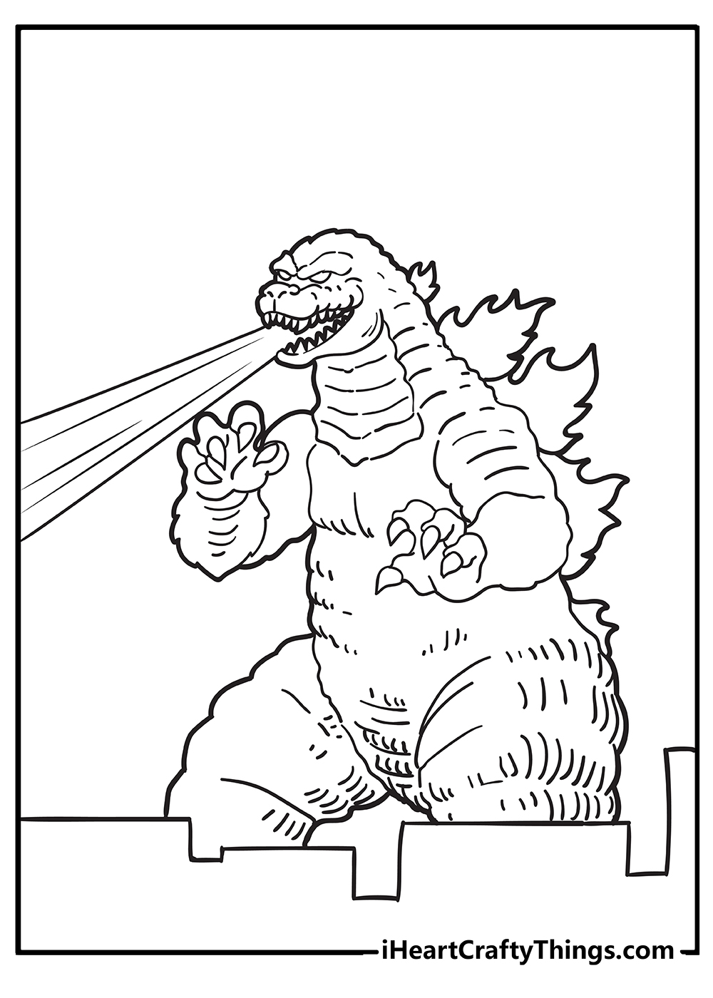 Printable Godzilla Coloring Page (Updated 2022) Coloring Home