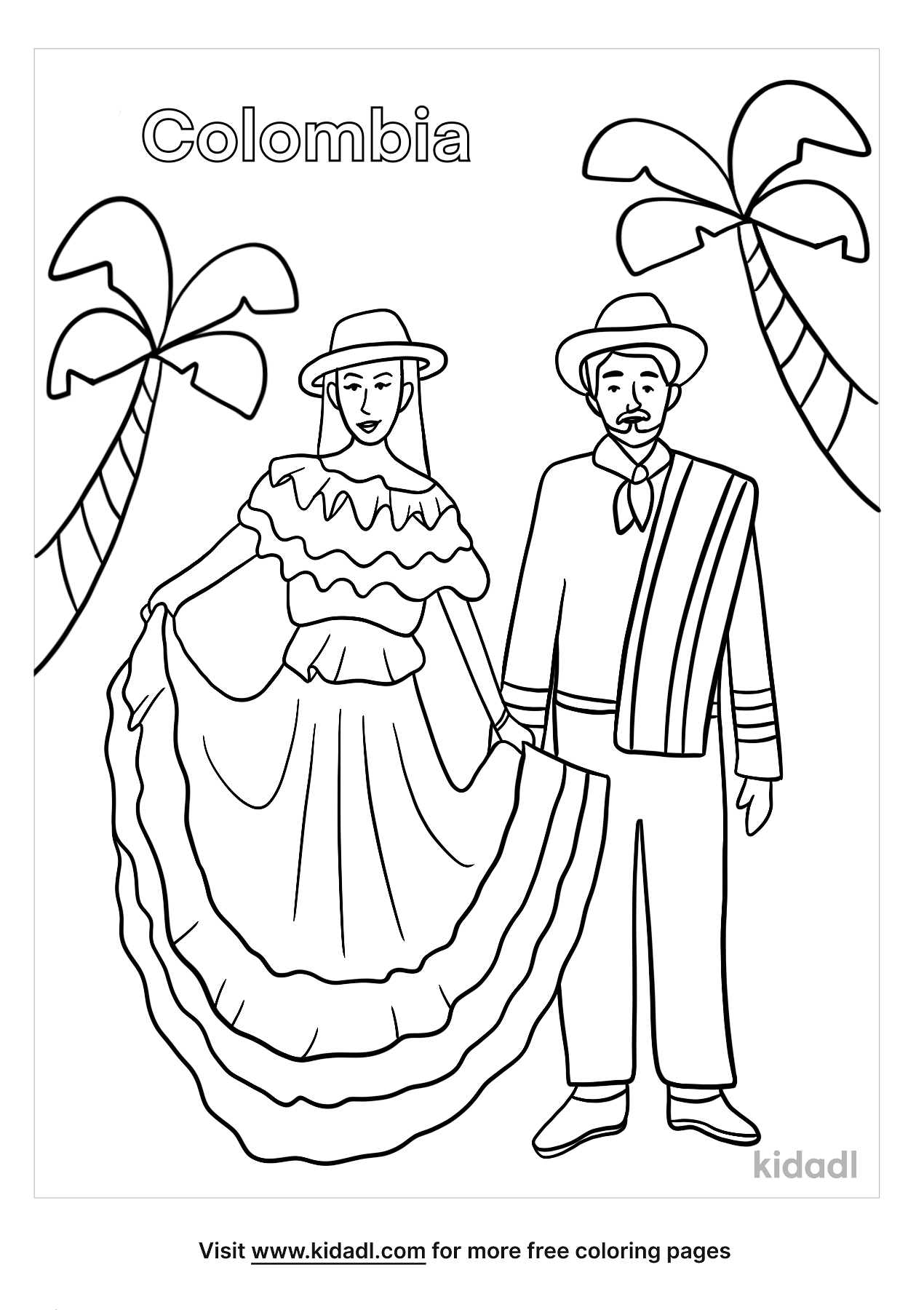 Colombia Coloring Pages | Free World, Geography & Flags Coloring Pages |  Kidadl