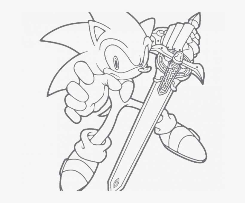 Katana Coloring Page Sword Coloring Pages Road Runner - Sonic Sword Coloring  Pages PNG Image | Transparent PNG Free Download on SeekPNG