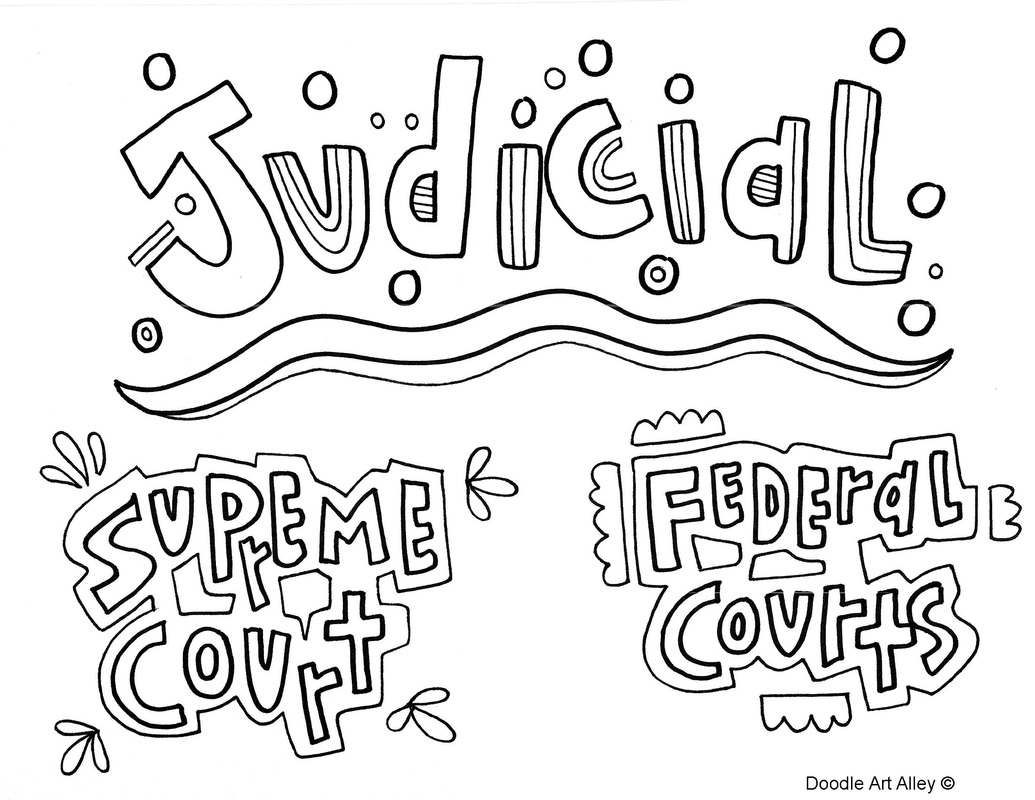 Branches of Government Coloring Pages and Printables - Classroom Doodles