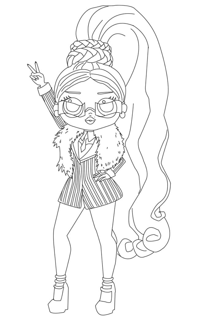 LOL OMG Winter Chill Big Wig Coloring Page - Free Printable Coloring Pages  for Kids