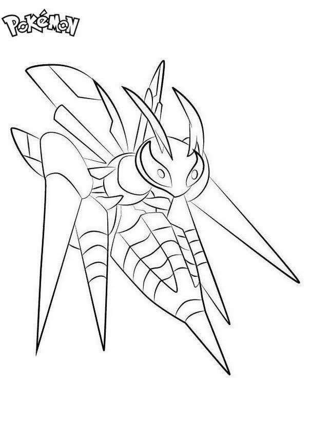 Pokemon Beedrill Coloring Pages Free Print