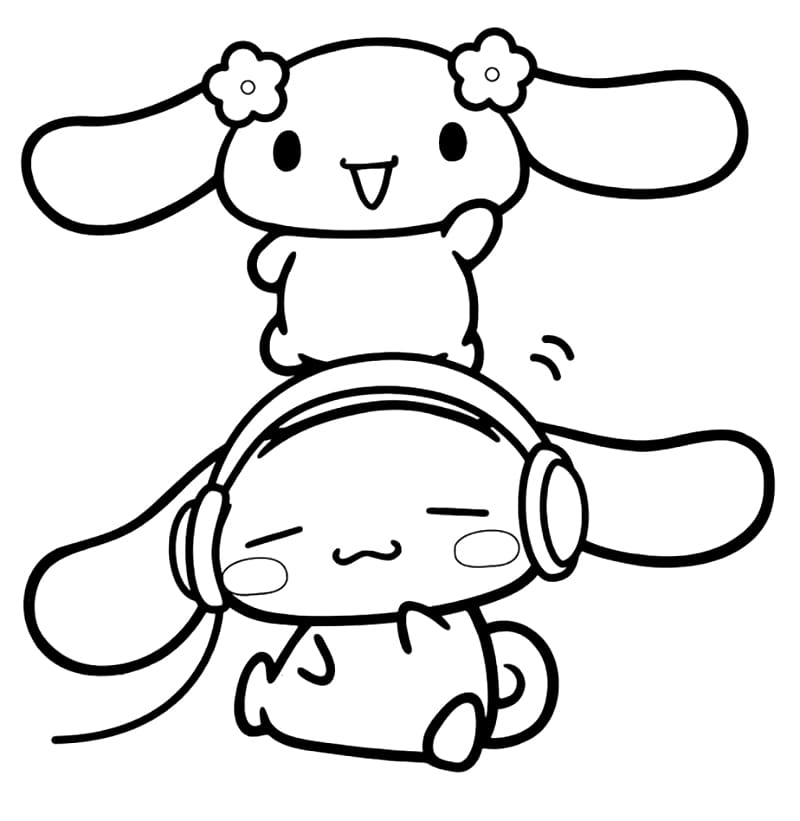 Lovely Cinnamoroll Coloring Page - Free Printable Coloring Pages for Kids