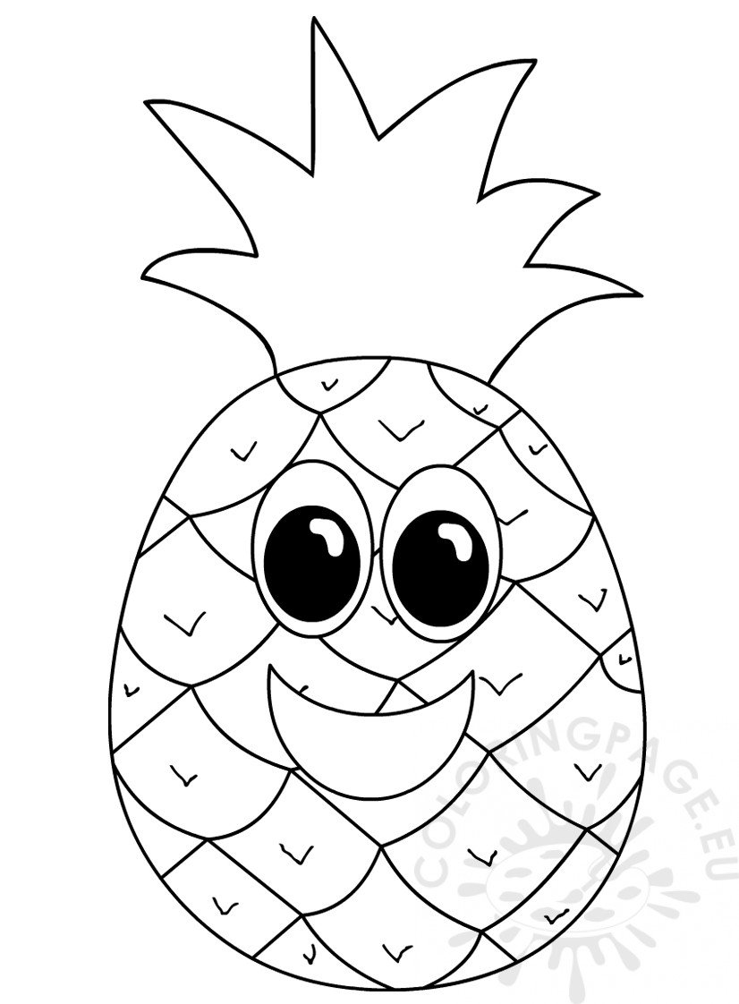 40 Pineapple Coloring Sheets Photo Inspirations – Stephenbenedictdyson