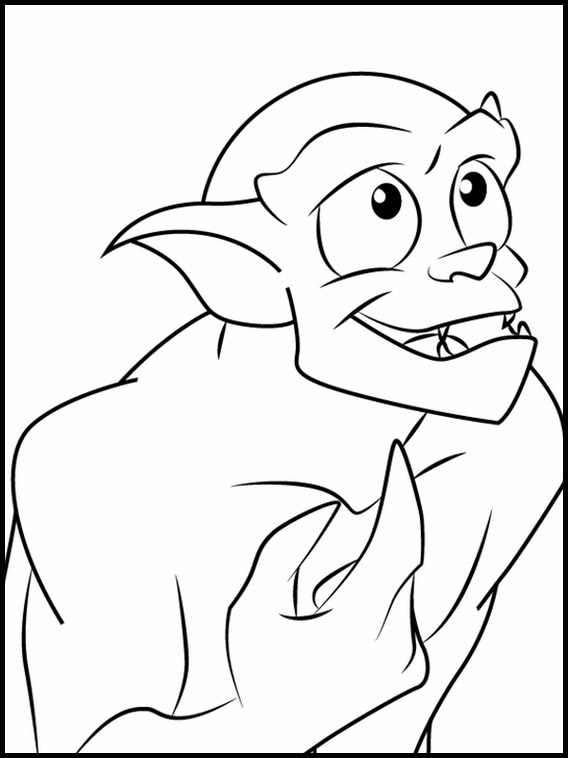 Gargoyle Coloring Pages - Coloring Home