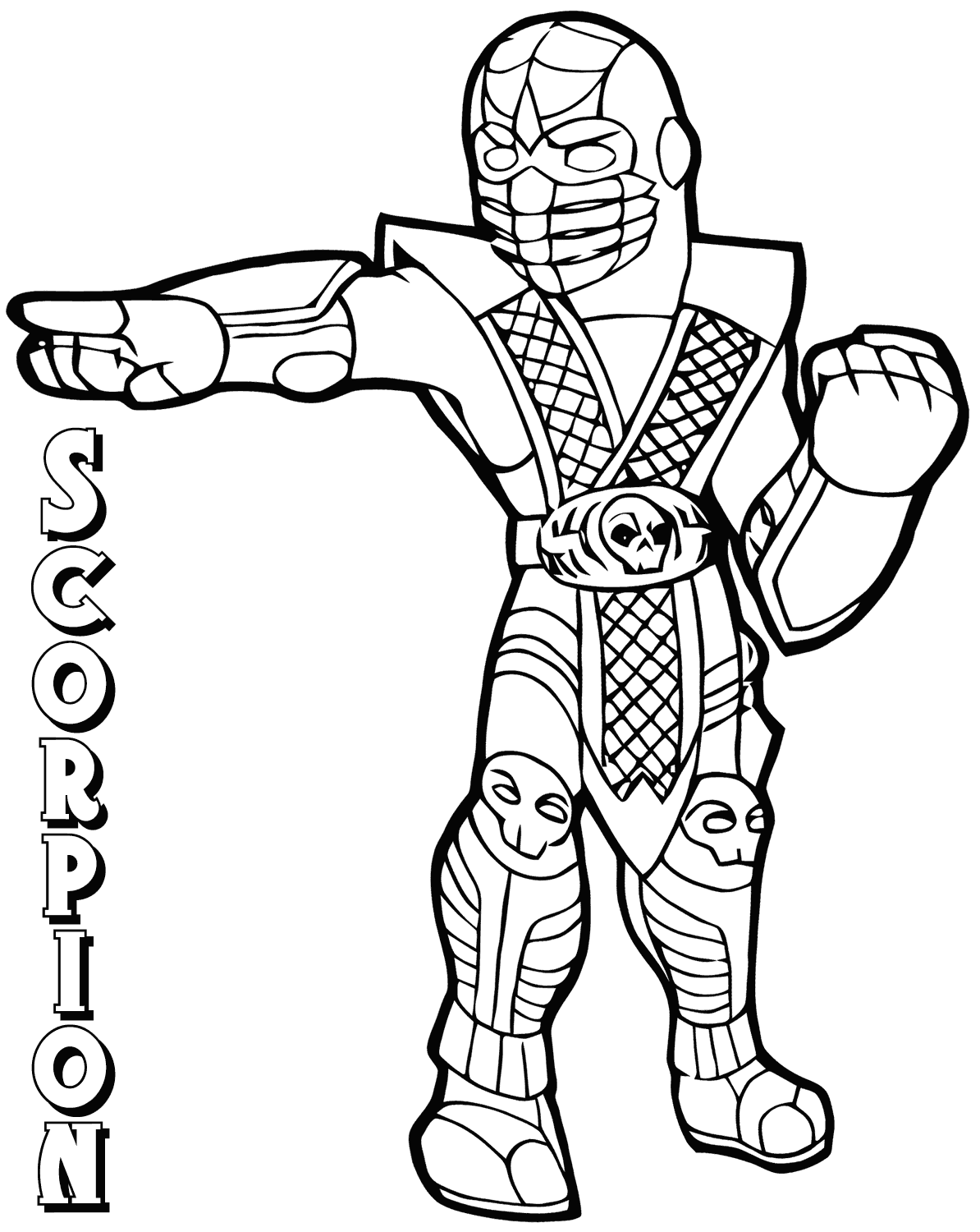 Mortal Kombat Coloring Pages   Coloring Pages To Download And ...