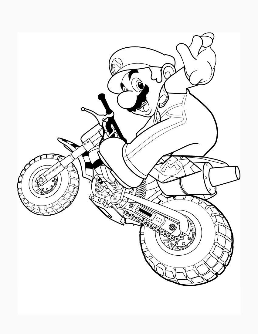 Super Mario Galaxy - Coloring Pages for Kids and for Adults