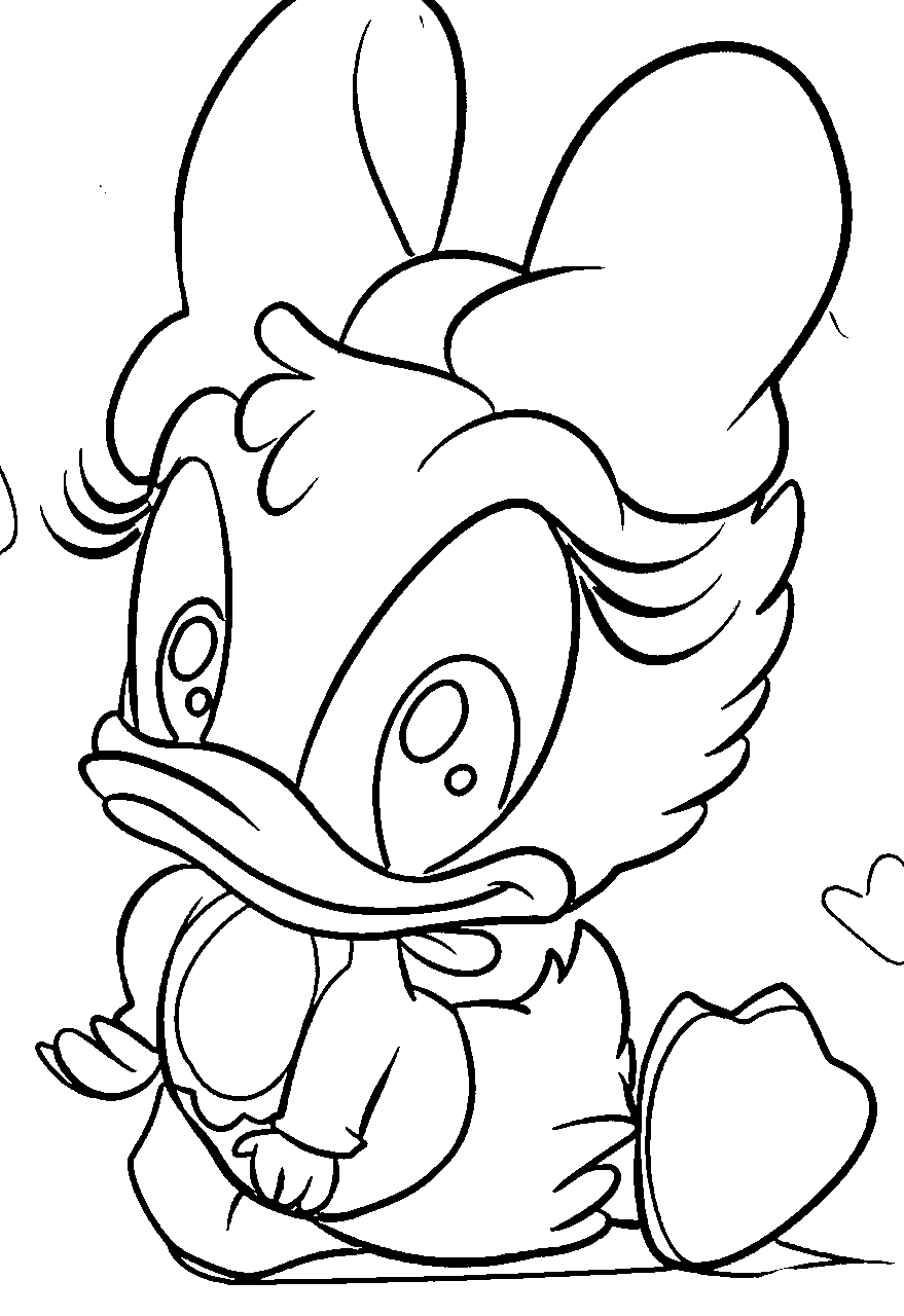 baby daisy coloring page