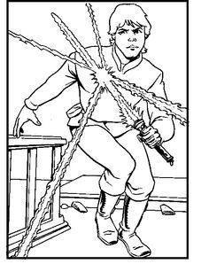 Luke Skywalker Coloring Page - Coloring Pages for Kids and for Adults