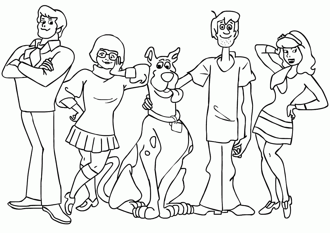 Scooby Doo Coloring Pages Mystery Machine Monsters - Colorine.net ...