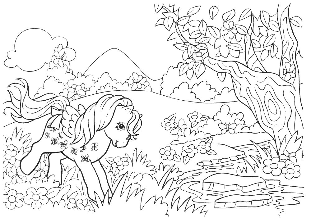 Coloring Pages For Girls: My Little Pony Coloring Pages