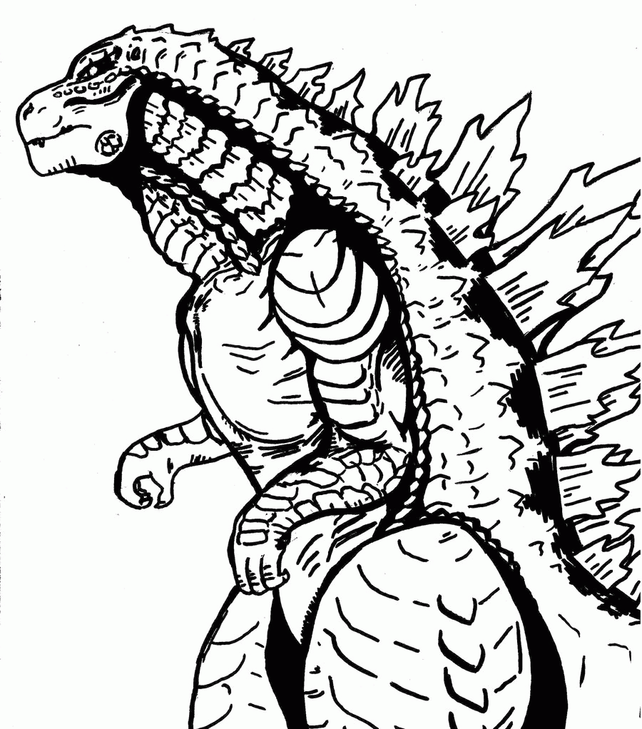 Free Printable Godzilla Coloring Pages - Printable Word Searches