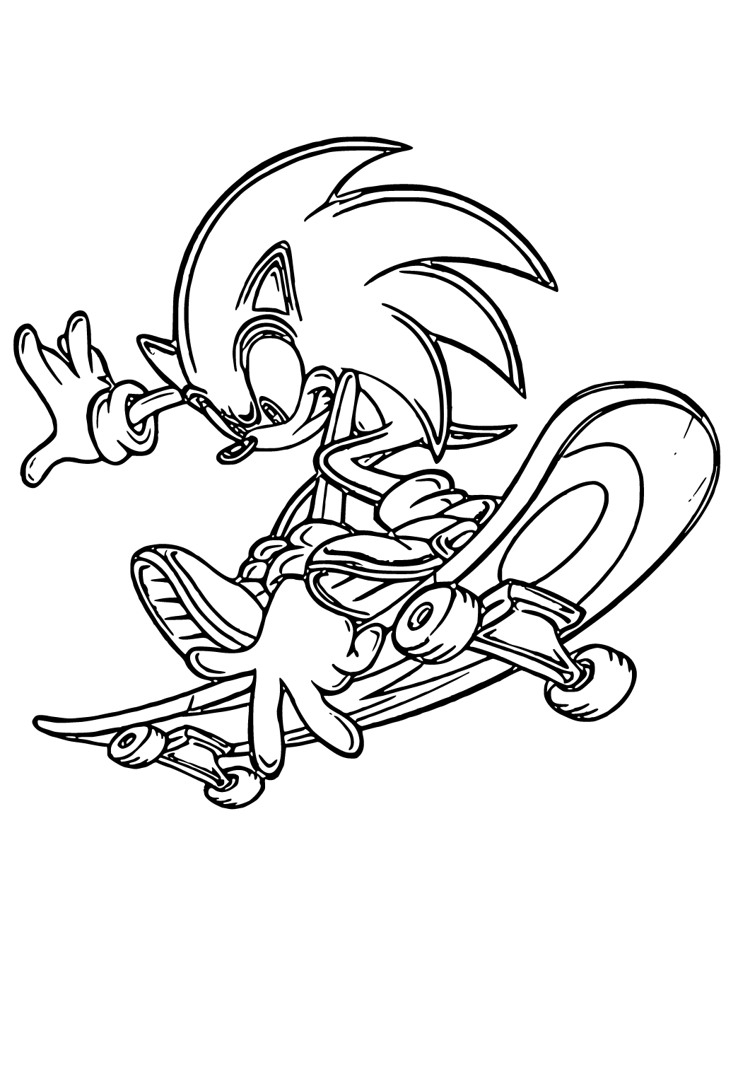 Free Printable Sonic Skate Coloring Page, Sheet and Picture for Adults and  Kids (Girls and Boys) - Babeled.com