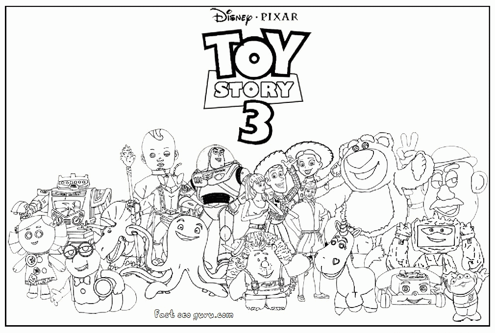 Printable Toy Story Coloring Pages Kids - Colorine.net | #23985