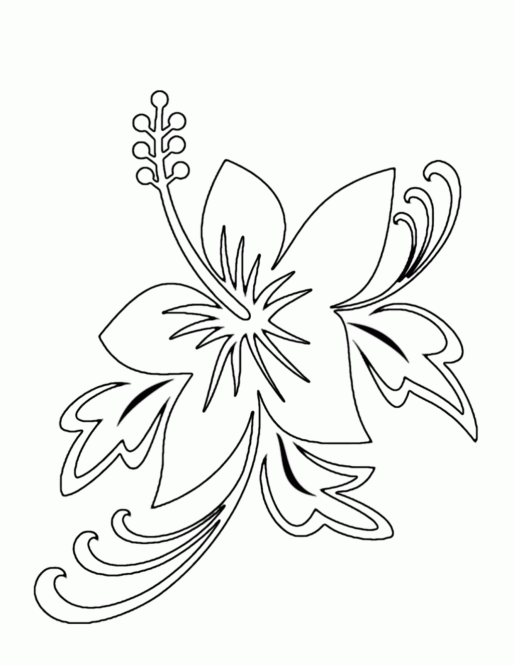 Flower Coloring Pages For Teenagers Coloring Pages Flowers ...