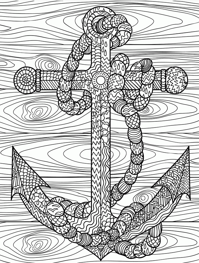 Anchor - Coloring Pages for Kids and for Adults
