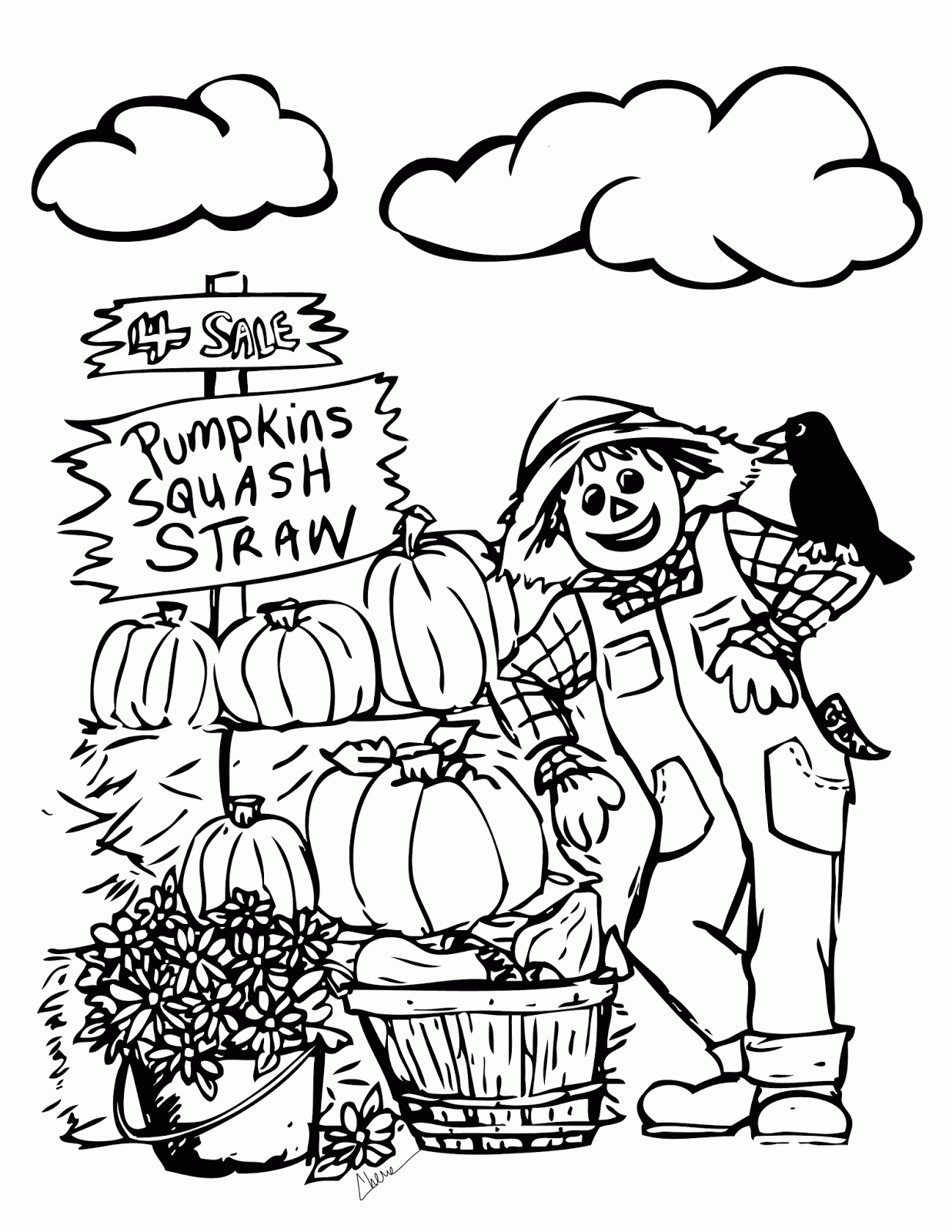 Free Fall Coloring Pages For Kids - Coloring Page Photos