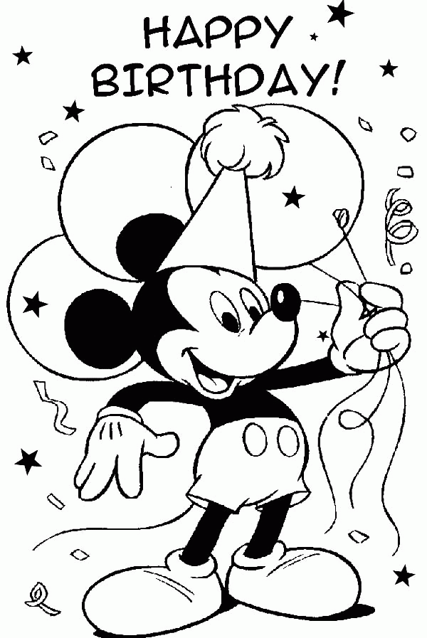 mickey mouse balloon coloring pages  coloring home