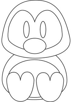Cartoon Penguin Coloring Pictures - Coloring Page