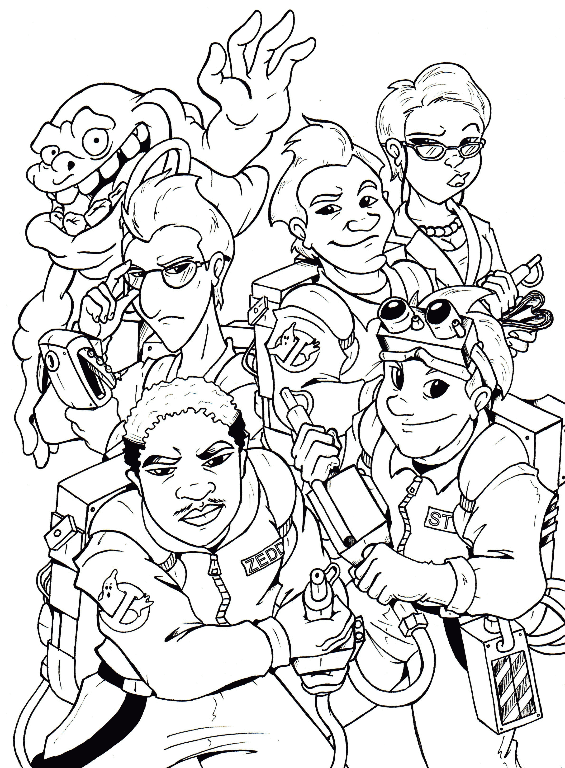 Download Ghostbusters Coloring Pages Ghostbusters 3 Coloring Pages Kids Coloring Home