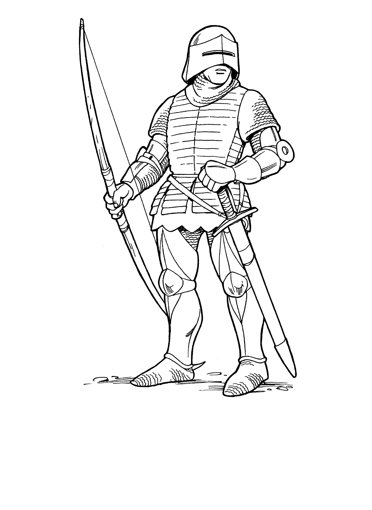 Free Printable Knight Coloring Pages For Kids - Coloring pages