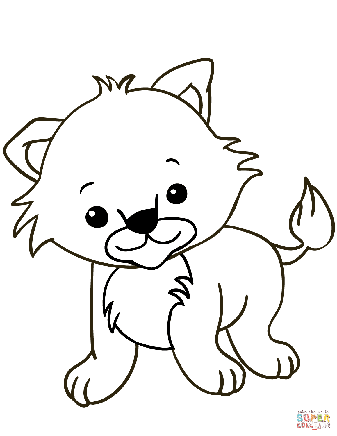 Cute Lion Cub coloring page | Free Printable Coloring Pages
