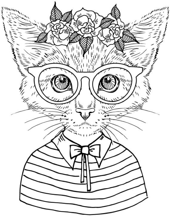 Best Coloring Books for Cat Lovers | Coloriage, Chat a colorier, Coloriage  animaux