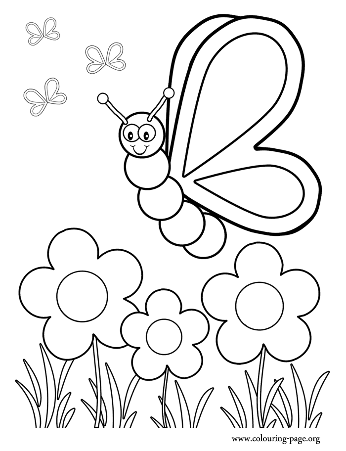 Flower garden coloring pages to download and print for free