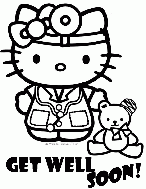 Feel Better Coloring Page