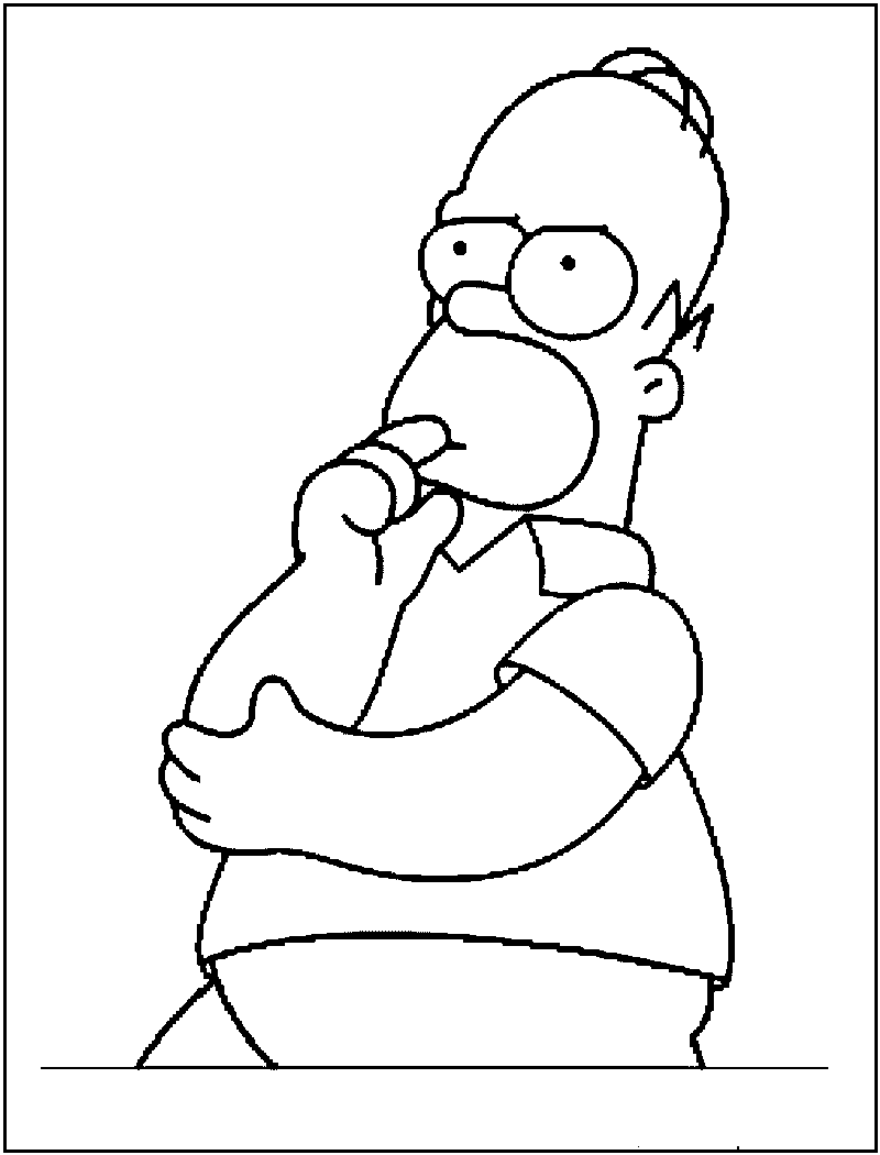 Homer Simpson Coloring Pages | Coloring